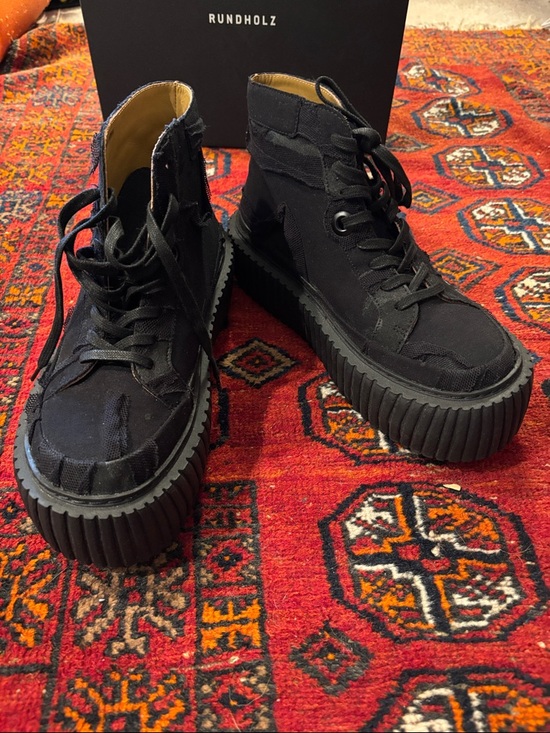 Rundholz Shoes - RUNDHOLZ Black Hightop Sneakers